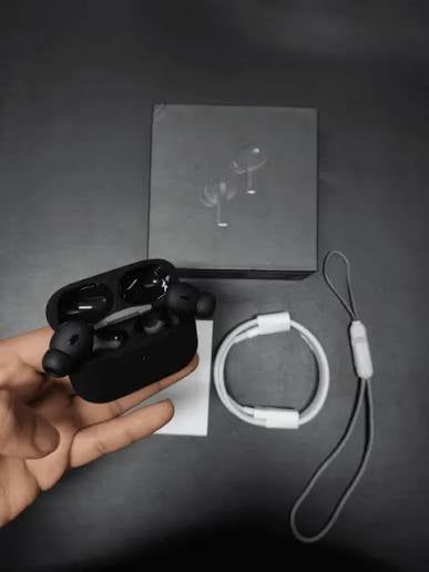AirPods Pro 2 Black Buzzer Wireless Earbuds Bluetooth powerful sound with a comfortable fit designed for all-day listening