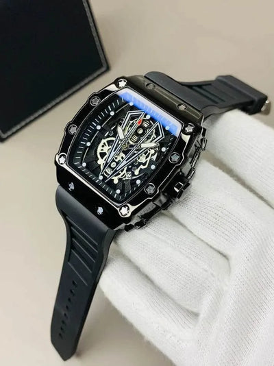 Luxury Men’s Square Dial Watch – Stylish Premium Fashion Wristwatch