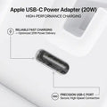 20W C To C PD 3 PIN Power Adapter For iPhone Fast Charger Adapter for iPhone and Compatible USB-C Devices