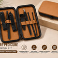 7-Piece Manicure & Pedicure Nail Care Grooming Kit - Premium Quality