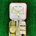 Luxury Men’s Watch & Jewelry Set – Premium Stylish Wristwatch with Bracelet, Ring & Chain