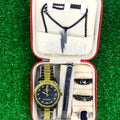 Luxury Men’s Watch & Jewelry Set – Premium Stylish Wristwatch with Bracelet, Ring & Chain