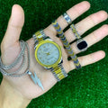 Luxury Men’s Watch & Jewelry Set – Premium Stylish Wristwatch with Bracelet, Ring & Chain