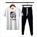 Premium Micro Men’s Tracksuit Money Heist Print – Comfortable Sportswear | Gym & Workout Suit