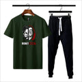 Premium Micro Men’s Tracksuit Money Heist Print – Comfortable Sportswear | Gym & Workout Suit