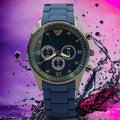 Premium Chronograph Silicone Strap Watch For Men – Luxury Sport Dial