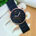 Premium Chronograph Silicone Strap Watch For Men – Luxury Sport Dial