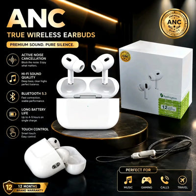 AirPods Pro 2 White Buzzer Wireless Earbuds Bluetooth powerful sound with a comfortable fit Designed for all Day Listening